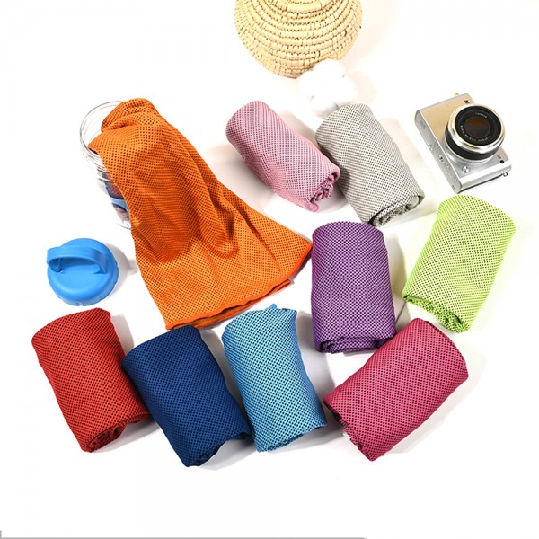 Outdoor sport iced cooling towel scarf with custom logo