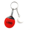 Table Tennis Racket Keychain