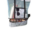 Mesh Beach Bag Tote w/ Insulated Cooler