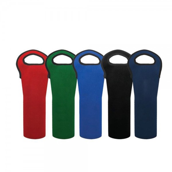 Insulated Neoprene Single Bottle Wine Tote Carrier Bags 