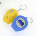 Safety Helmet LED Keychain W/ Bottle Opener