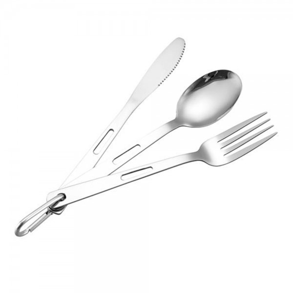 3 pcs Travel Camping Cutlery Set