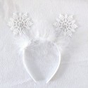 Christmas Snowflake Plush Head Hoop