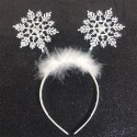 Christmas Snowflake Plush Head Hoop