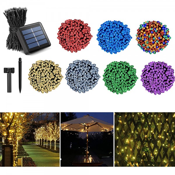 39ft 100 Led Solar String Light