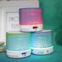 Wireless USB charging mini LED cracked colorful bluetooth speaker with custom logo 